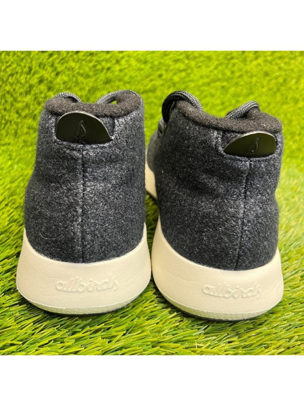 Allbirds Wool Runner Up Mizzles Womens Size 8 Black White Running Shoes Sneakers - Picture 6 of 10
